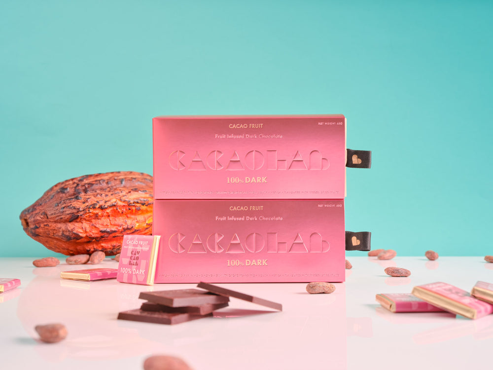 Cacao Fruit Infused 100% Dark Chocolate