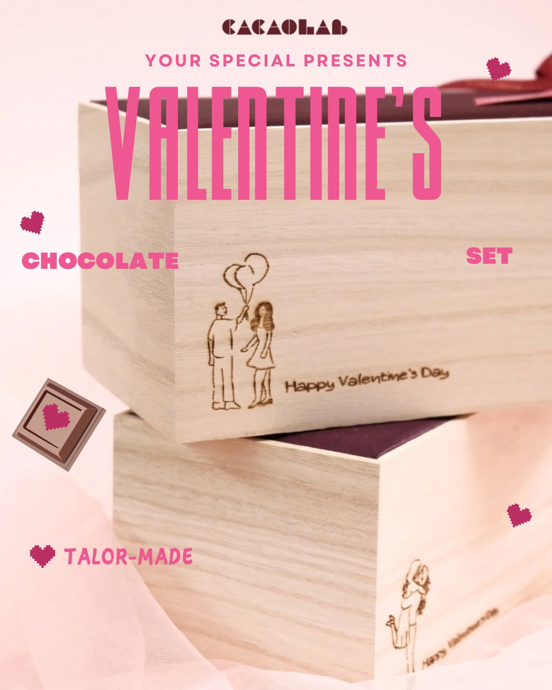 Cacao Valentine's Chocolate Set