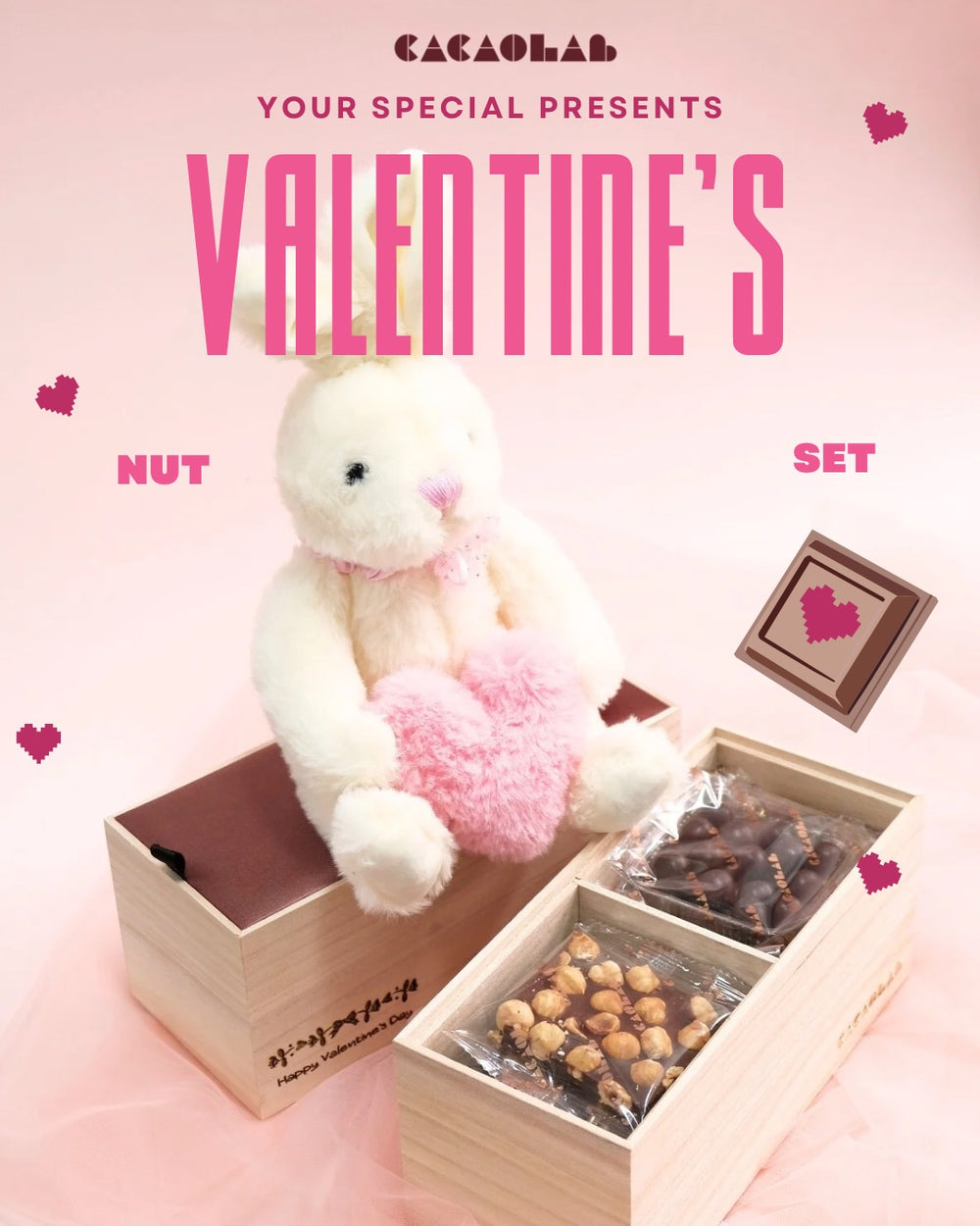 Cacao Valentine's Nuts Set